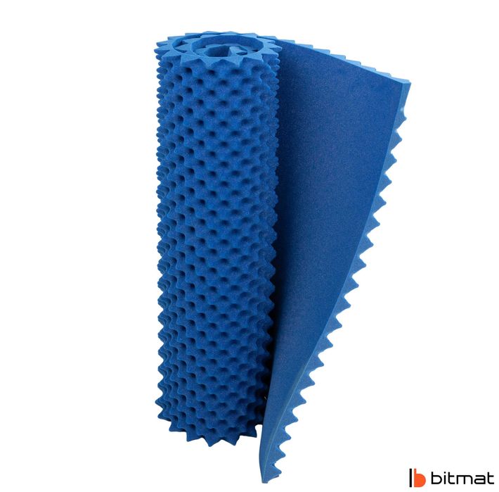 Mata wygłuszająca ścianę panel akustyczny Bitmat ciemnoniebieski 4 cm
