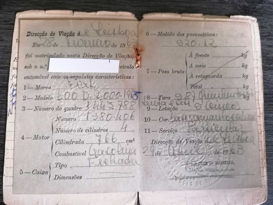 Livretes de carros antigos para coleção