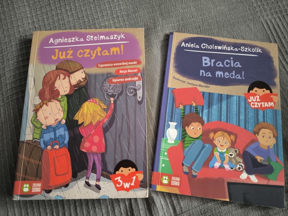 2 książki "Już czytam" Agnieszka Stelmaszyk Aniela Cholewińska-Szkolik