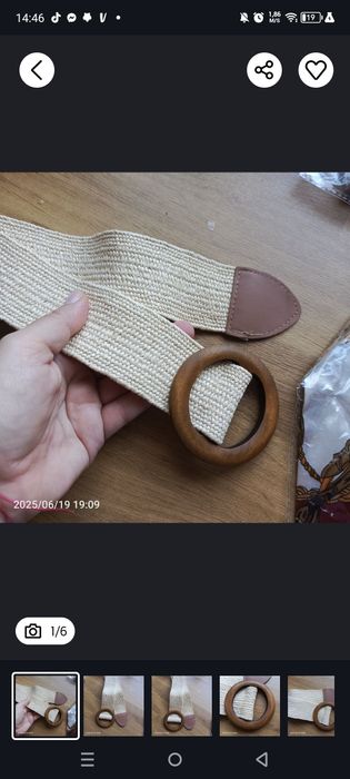 Nowy Boho rozciągliwy beżowy pasek nowy pasek w stylu Boho