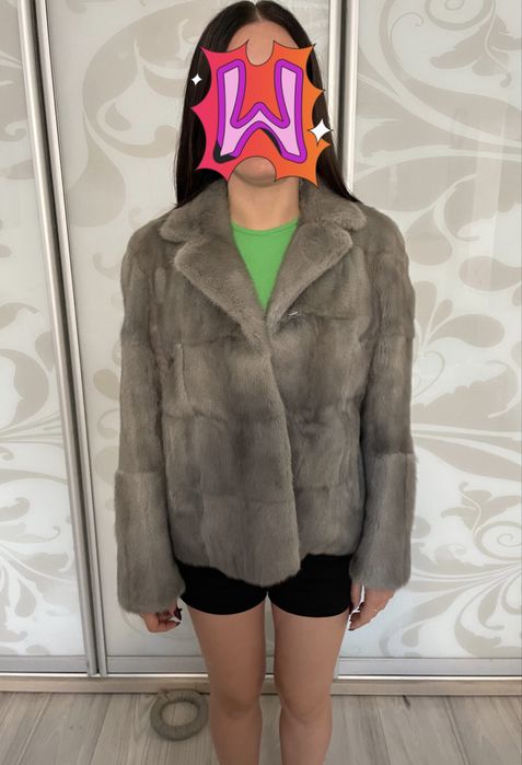 Норкова шуба голуба норка