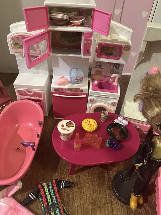 Мебель для барби , посуда