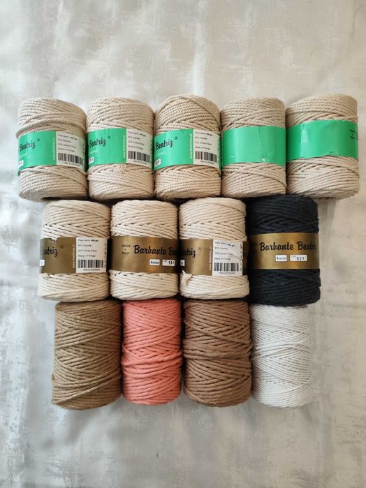 4 Packs Barbante macrame, boa Qualidade, NOVO