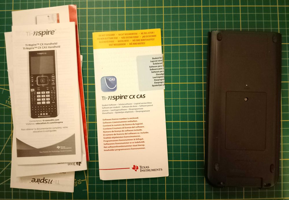 Calculadora gráfica TI nspire CX CAS com licença software