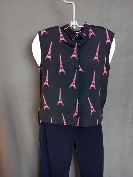 #H&M koszula czarna wieża Eiffla