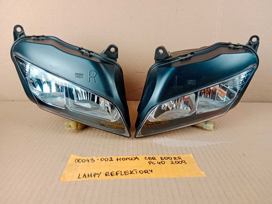 Honda CBR 600 RR PC40 Lampy Reflektory Przednie Lampa Reflektor Przód