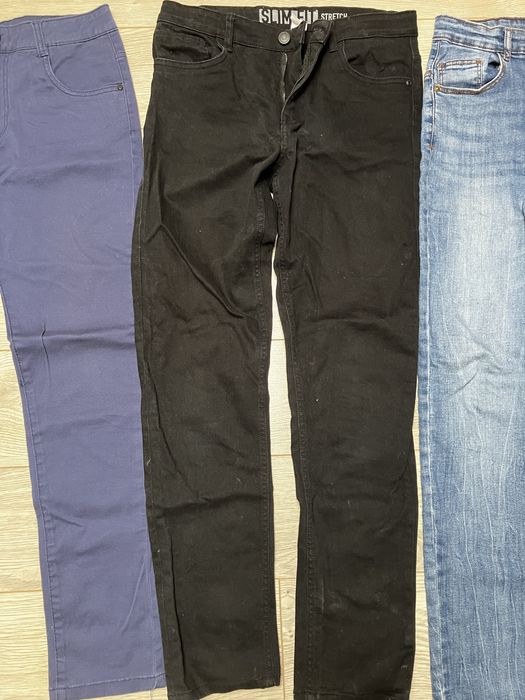 Spodnie rozm 164 slim reserved, h&m stan idealny