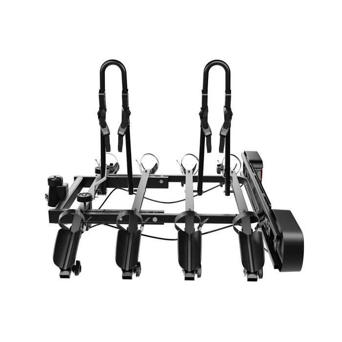 Bagażnik rowerowy platforma na hak Amos Tytan 4 Black uchylany na 4 rowery 75KG 13PIN