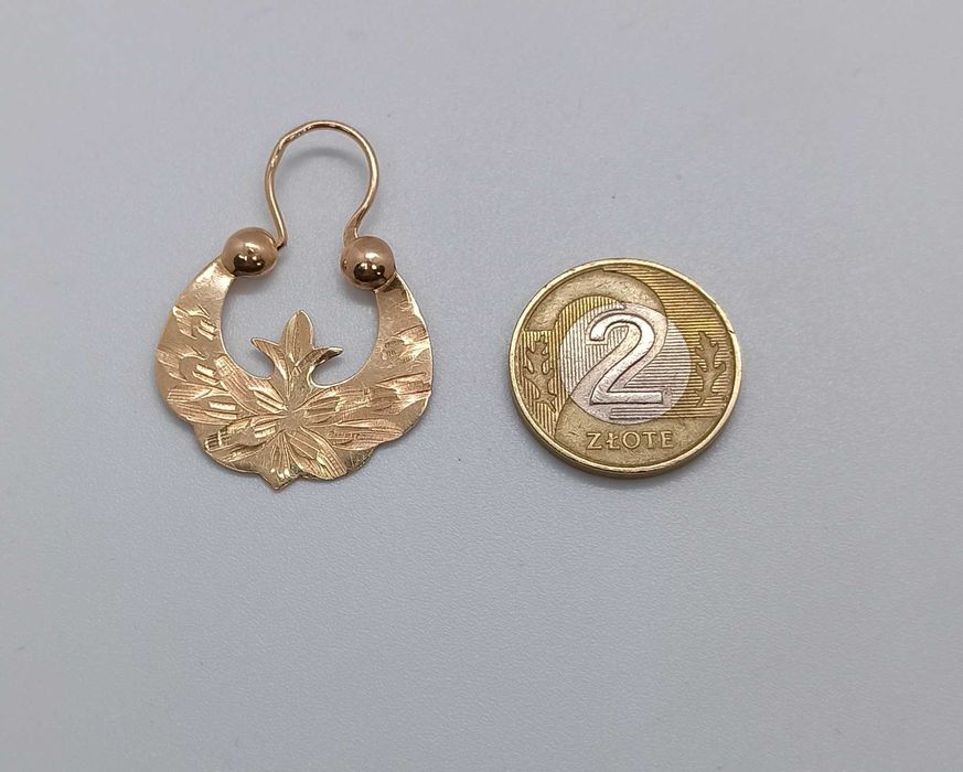 Złote kolczyki próba 585 14K 5,71 g / Twój Lombard / Raków