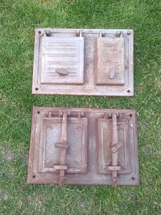 Żelazne drzwiczki do pieca kaflowego