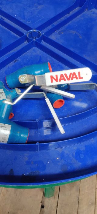 Кран стальной NAVAL муфта-муфта DN25 PN40