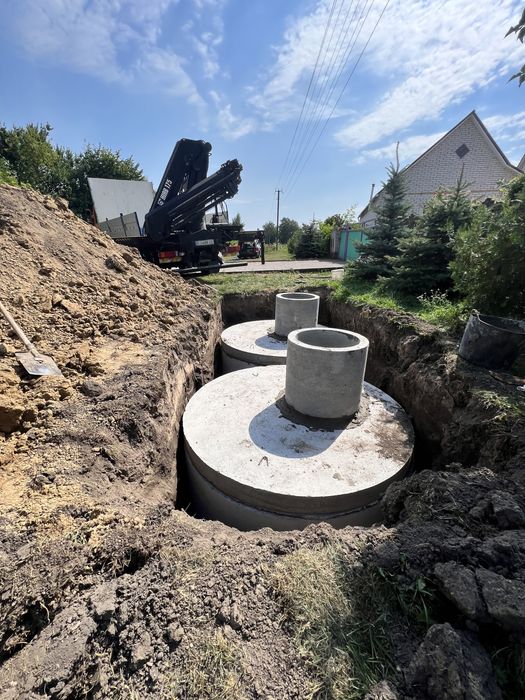 Монтаж Септика під ключ | Вигрібні ями | Кільця бетонні | Траншеї