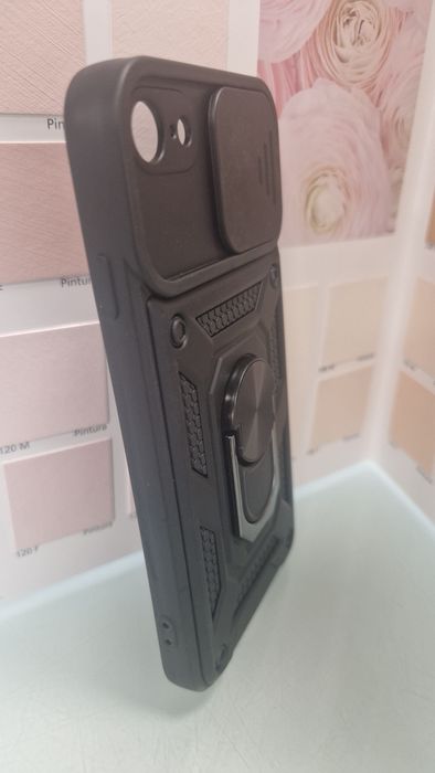 Slide Camera Armor Case do Iphone 7/8/SE 2020/SE 2022 Czarny + folia