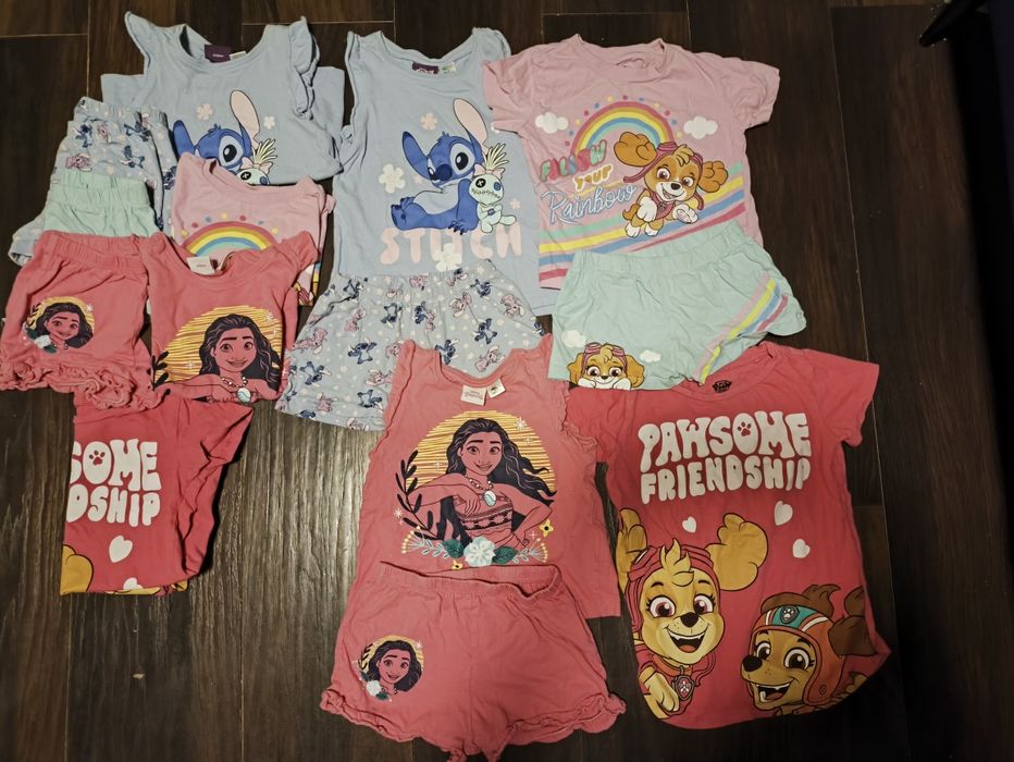 Zestaw pizamek 98/104 bliźniaczek. Super cena