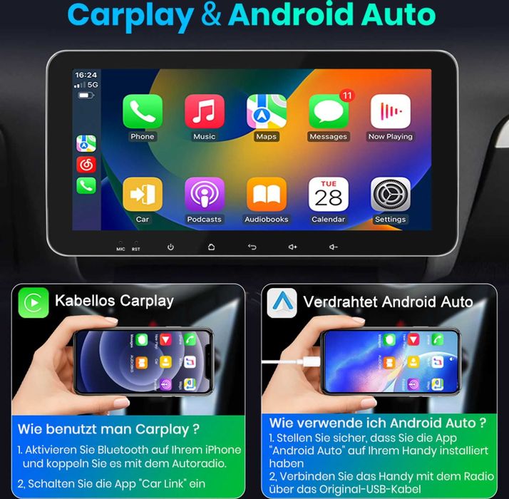 Radio uniwersalne GPS WiFi 10,33 cala 4+32G Android 8S1033P