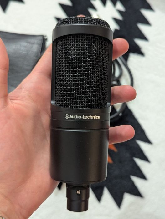 Mikrofon Audiotechnica At2020 + interfejs Behringer