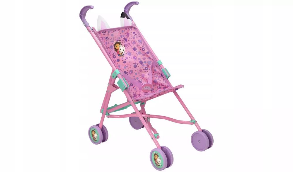 Wózek dla lalki spacerówka Dream Works Koci Domek Gabi. Pozostałe (Dream Works). Nowy Produkt
