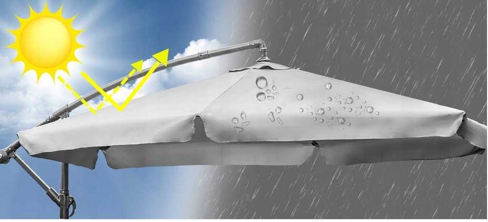 DUŻY PARASOL Ogrodowy Turystyczny Wyciągnik 350 | Wyprzedaż -20%