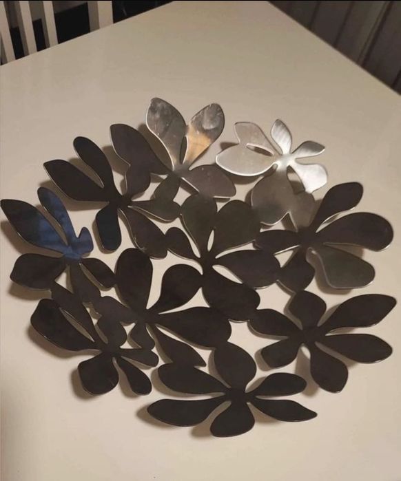 Peça decorativa em prateado