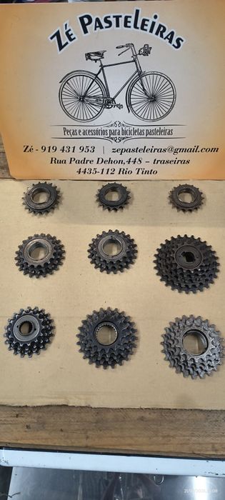 Pinhão bicicleta TDC/carreto francês Maillard /raios zincados