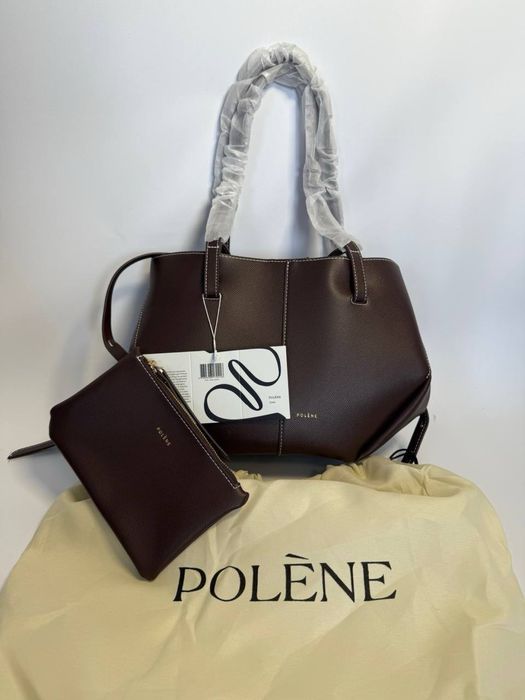 Сумка Polene Cyme mini+ косметичка . Шопер полен