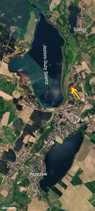 Sprzedam dzialke budowlana w Pszczewie nad jeziorem Szarcz