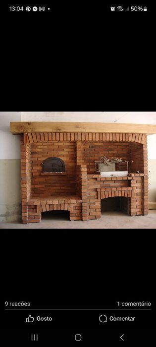 Churrasqueiras  rusticas e linha  moderna