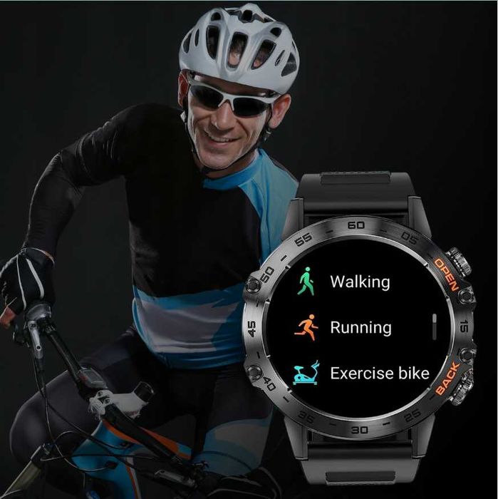 Męski Zegarek Wodoodporny SmartWatch IP68 (Gratis)
