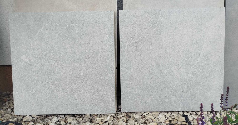 Ogrodowa Płyta gresowa na ścieżki tarasy pod basen 60x60 jasno szara