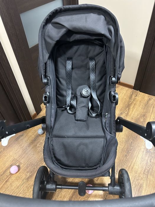 Wózek czarny cybex eos 2w1 gondola i spacerówka