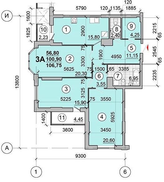 ЖК Kyiv Sky | 3 кімнати | 108 м² | Панорама | Центр (OM)