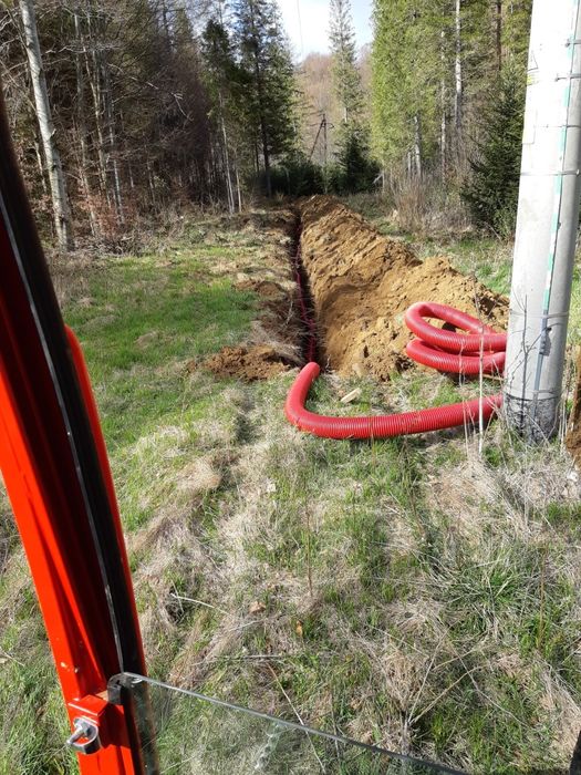 Usługi koparką, usługi minikoparką, przewierty sterowane