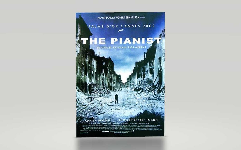 Pianista Adrien Brody The Pianist Plakat filmowy 68,5x100 cm