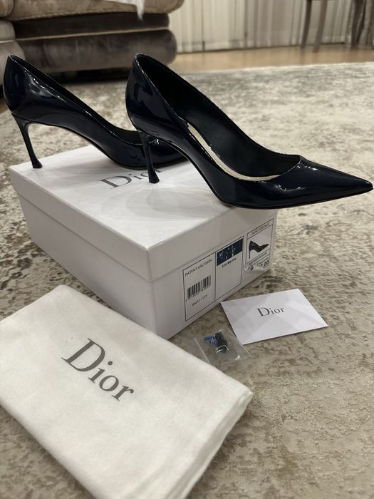 Туфлі Dior темно сині, лакована шкіра, оригінал