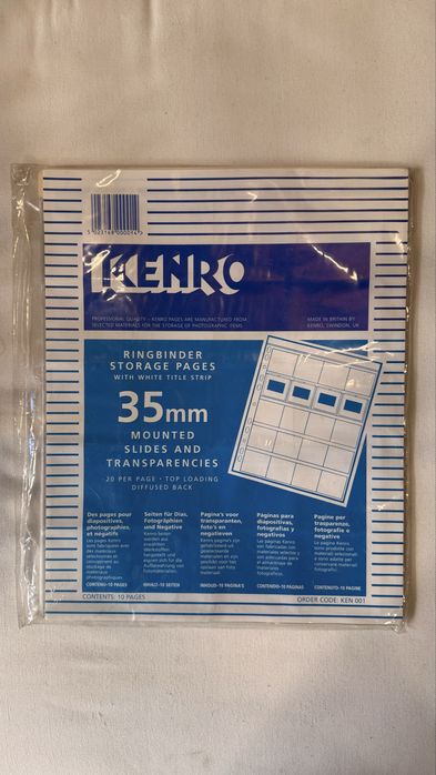 Folhas NOVAS para diapositivos 35mm + 6x7 + 6x9 | 90 folhas