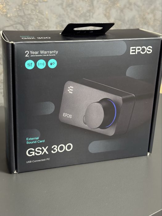 Зовнішня звукова карта EPOS GSX 300 є гарантія