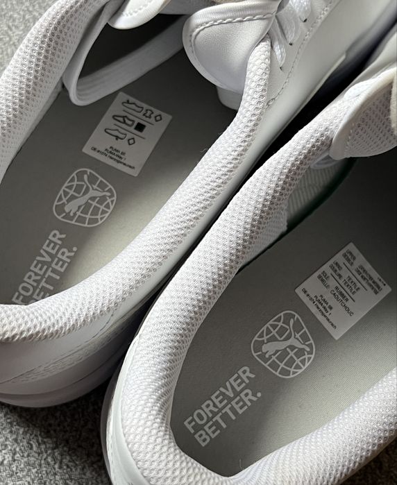 Чоловічі білі шкіряні кеди кросівки Puma оригінал розмір 44