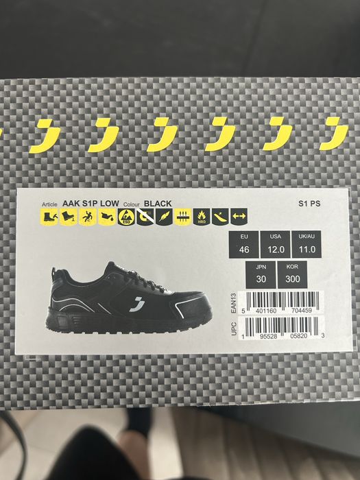Safety Jogger AAK S1P LOW 46 czarne NOWE z metką | buty BHP