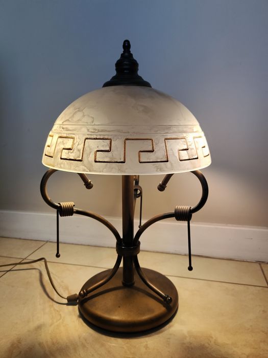 Lampa stojąca, lampa wisząca (żyrandol), lampa stołowa komplet