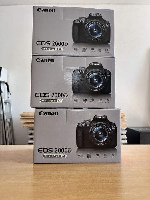 Canon EOS 2000D com kit lens 18mm -55mm - Brand new in box