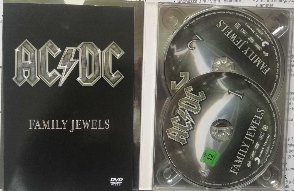 AC DC Family jewels DVD duplo