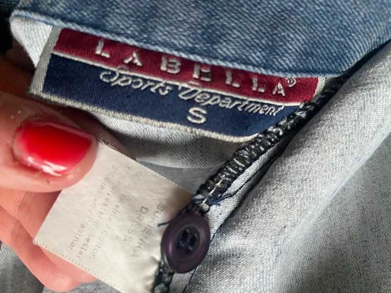 Sukienka jeans dzins prostota basic trapez labella s m 36 38