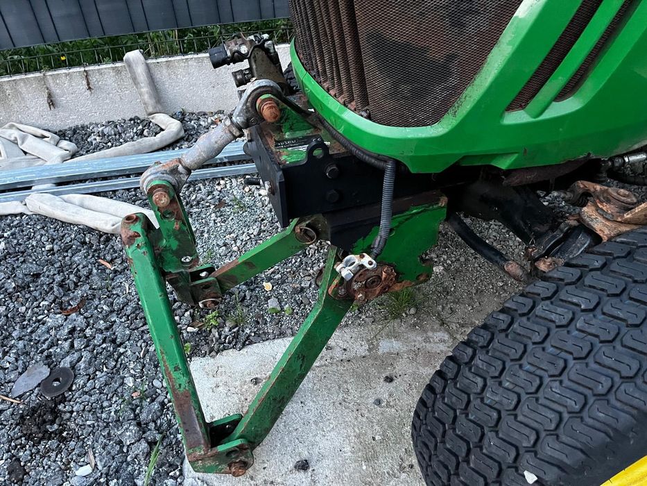 Traktorek john deere uszkodzony kabina tuz diesel 3 cylindry 4x4 yanmar kubota