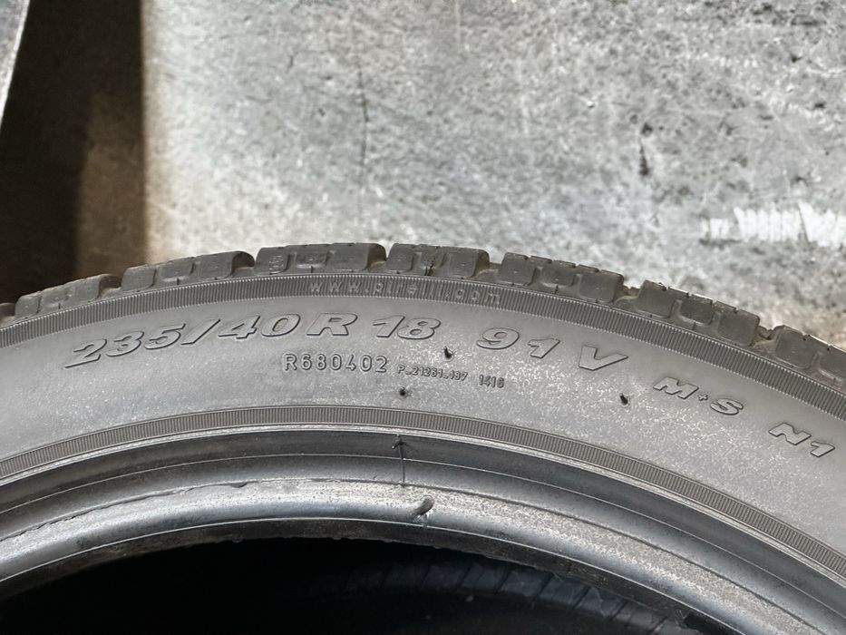 R18 235/40 пара зимових шин Pirelli Winter SottoZero W240 чудовий стан