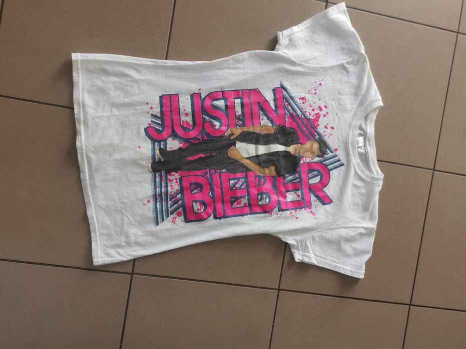 Bluzka z krótkim rękawem r M t shirt damski dla fanek Justin Biber z p