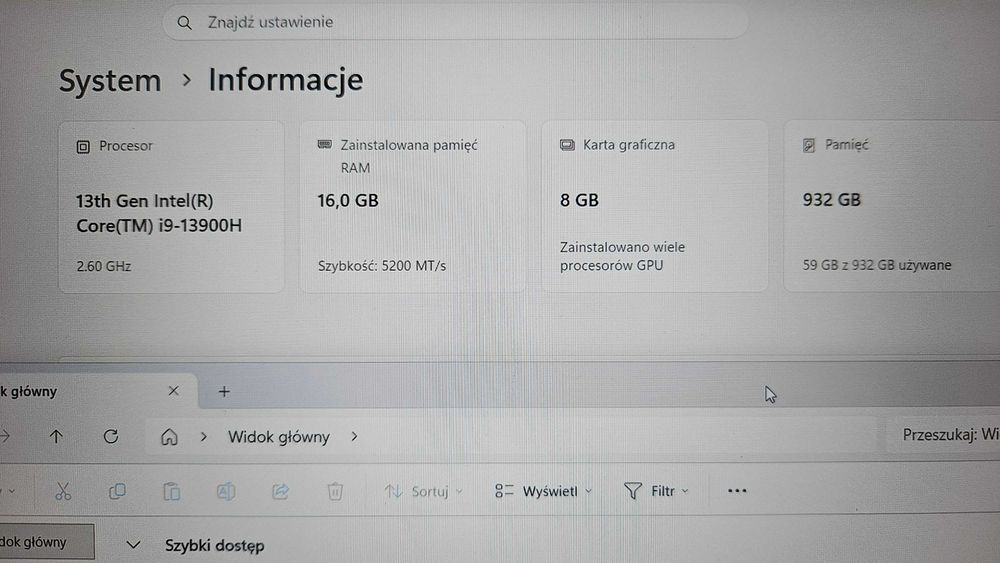 Top HP Envy 16 Intel i9-13900H/RTX 4060/SSD 1TB/matryca 2K/Win11 PRO