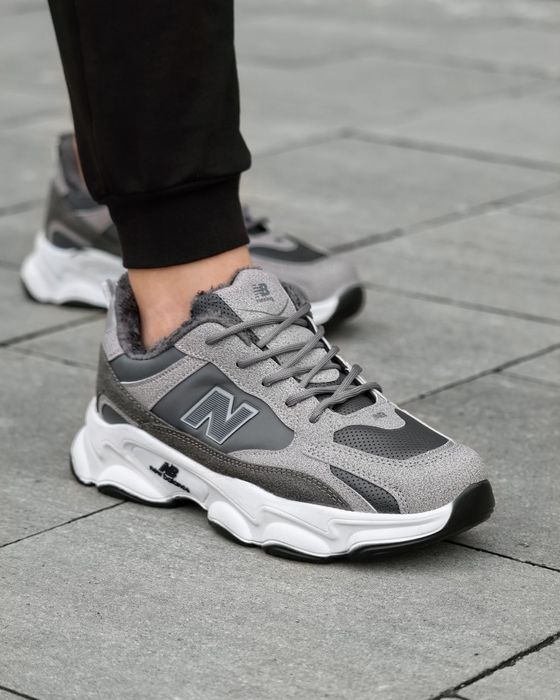 Чоловічі кросівки New Balance, зимні кросівки, взуття, шкіряні, зимові