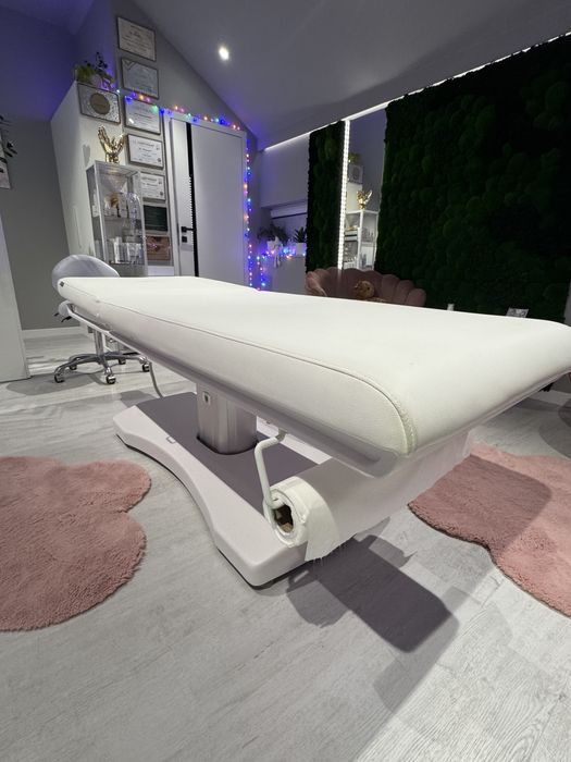 Elektryczne łóżko do masażu /kosmetyczne Physa  LIMOGES  białe