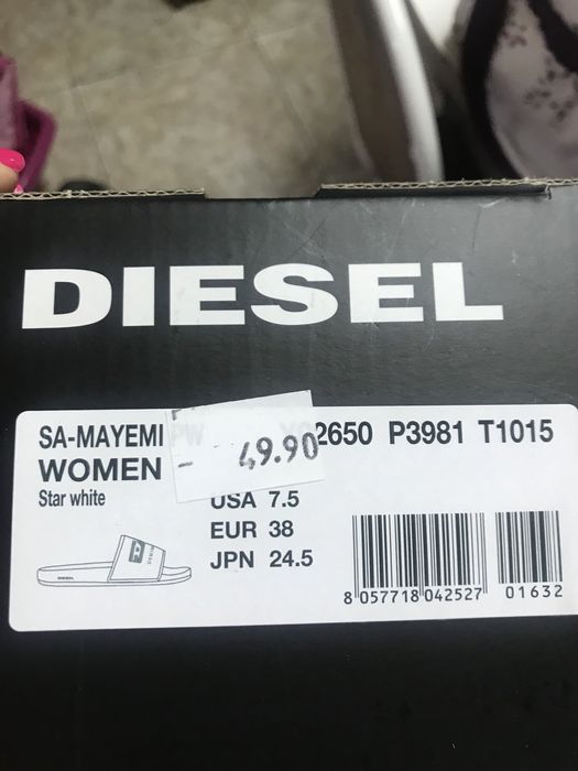 Vendo chinelos Diesel 38 modelo senhora