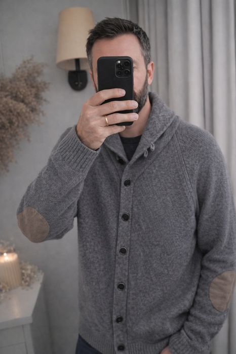 Kardigan sweter męski zara